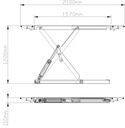 HY3512 Mobiele schaarhefbrug 3500kg/120cm - 220V - rood