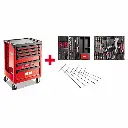 USAG 516 516 ST6NMA START ROLLER CABINET WITH AUTOMOTIVE ASSORTMENT 495 MAA (155 PCS.)